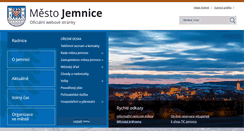 Desktop Screenshot of mesto-jemnice.cz