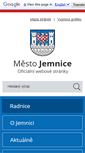 Mobile Screenshot of mesto-jemnice.cz