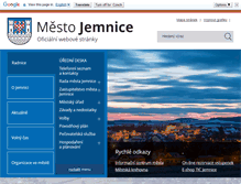 Tablet Screenshot of mesto-jemnice.cz